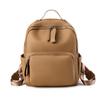 Cowhide Versatile Backpack Casual School Bag Large Capacity Computer Bag