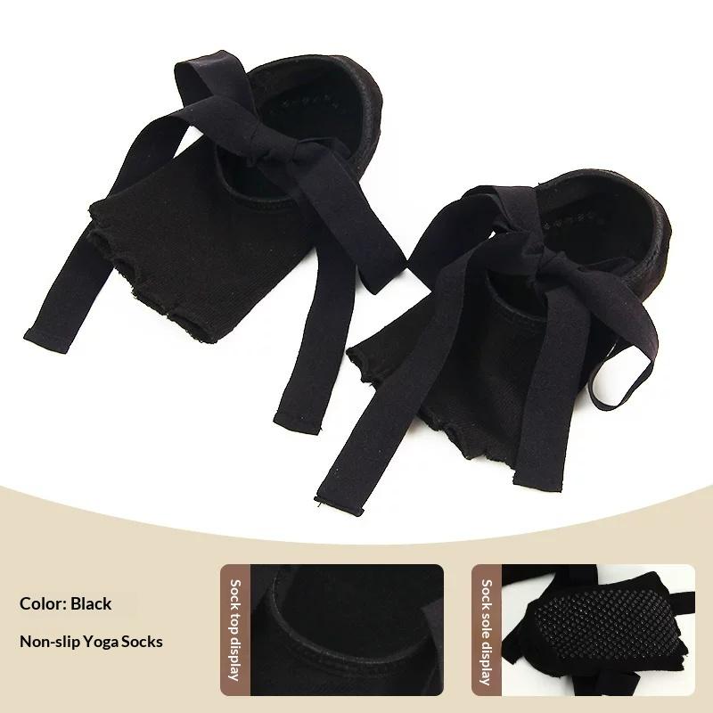 Drop Shipping Lace Ballet Dance Socks Non Slip Yoga Socks Anti Skid Soft Socks for Female Indoor Sports Daily Use