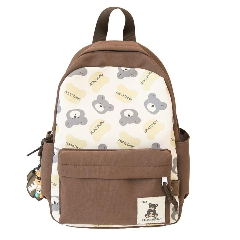 Cute Cartoon Bear Backpack For Kids Large Capacity School Backpack With Air Cushion Straps