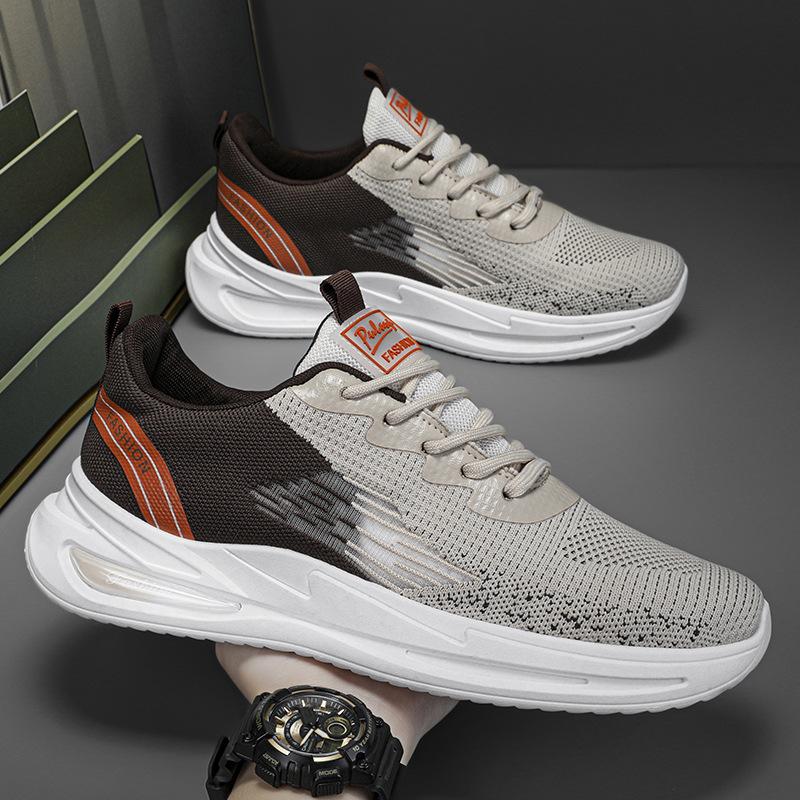 

Mesh breathable 2025 spring and autumn men s shoes men s casual sports shoes ultra-light soft sole rebound shock absorption running shoes mesh surface 45