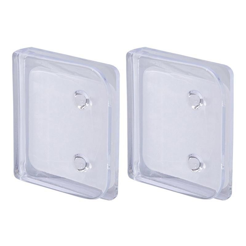2/4/8Pcs Clear Shower Curtain Holder Clips to Wall Clamps for Indoor and Outdoor