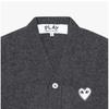Comme Des Gar Ons Play White Heart V Neck Cardigan Ax N062 051