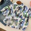 2026 Boys' Trendy Summer Short-Sleeve Shirt: Stylish & Cool Children's Fashion