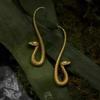 Gold Snake Dangle Earrings for Women Bohemian Vintage Animal Statement Jewelry Party Gift