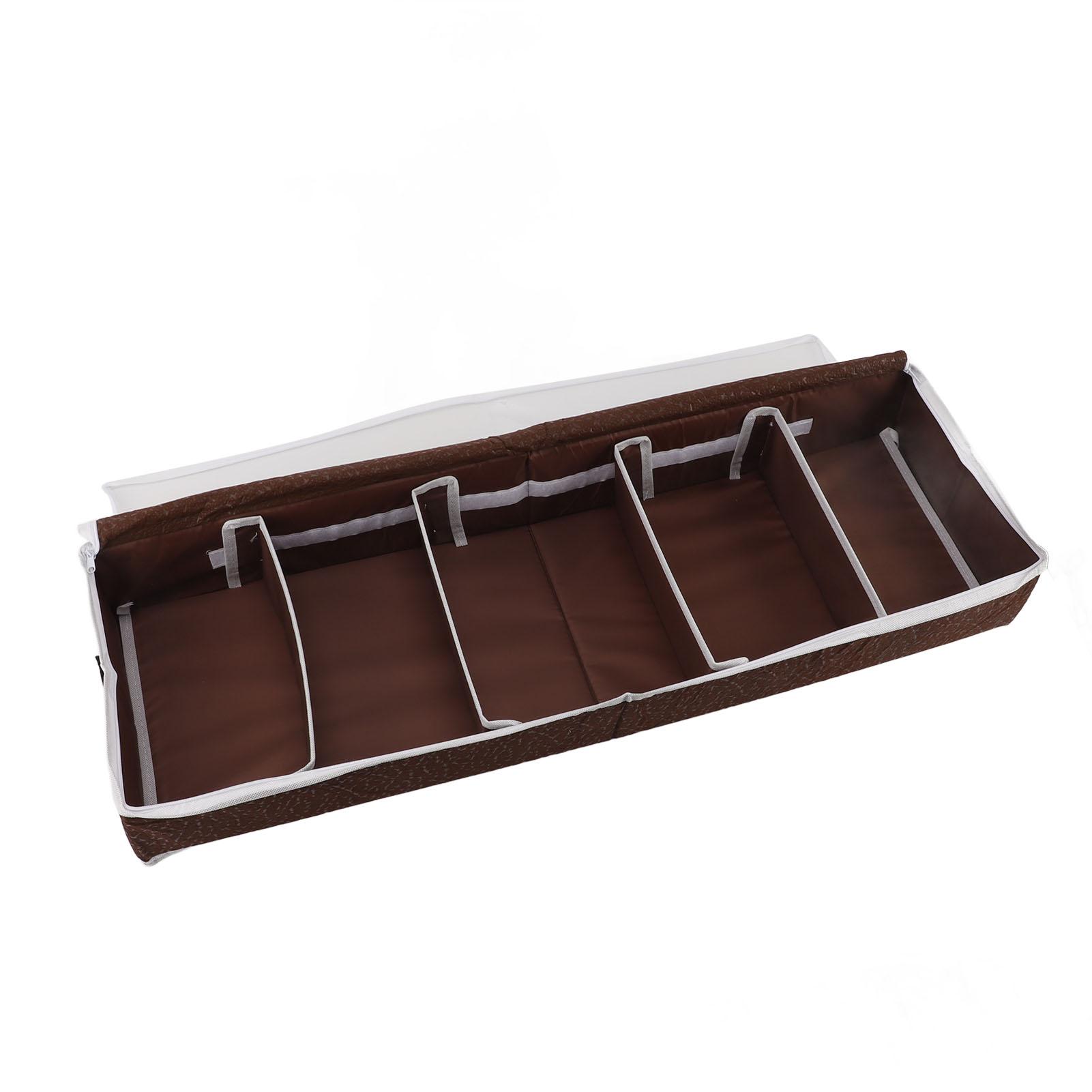 

Under Bed Shoe Storage Organizer Oxford Cloth Cardboard PVC Waterproof Underbed Shoes Container Box with Clear Window