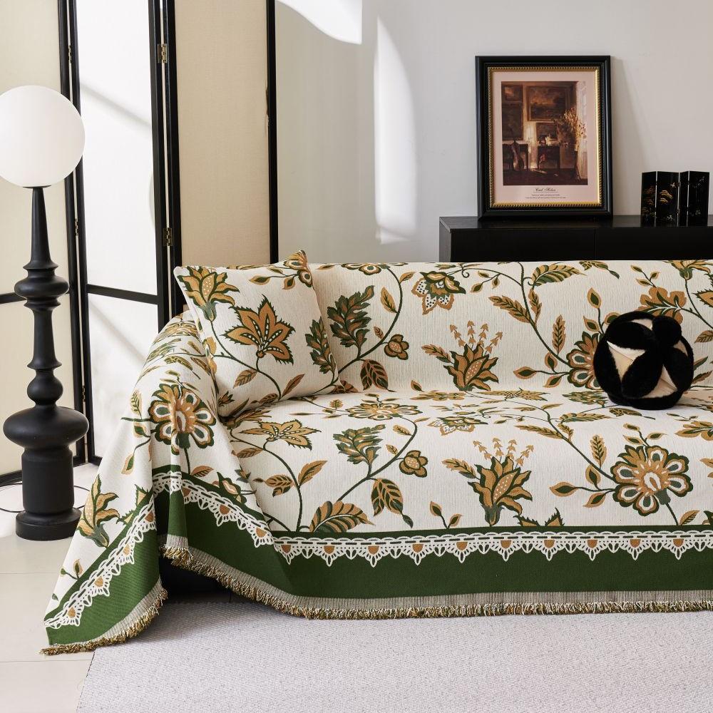 Cool Feeling Living Room Sofa Mat Throw Blankets  Flower Camping Picnic Blanket Cover Nordic Sofa Cover