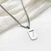 Lucky 7 Stainless Steel Unisex Necklace: Versatile Simple Harajuku Style, Titanium Chain, Fade-Resistant