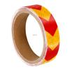 1inch*17FT Arrow Bicyle Reflective Stickers Yellow Red Waterproof Safety Tape Self-Adhesive Conspicuity Reflectors Strip For Car