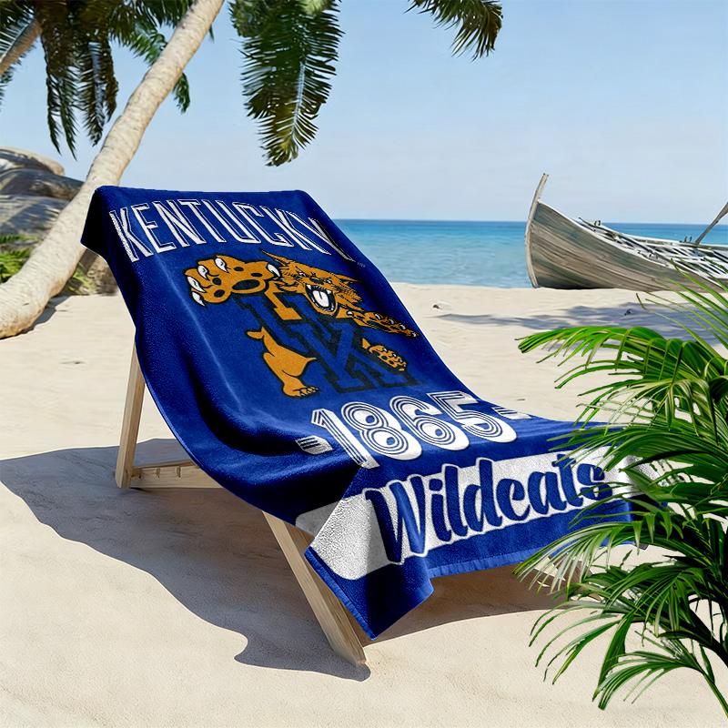Kentucky Wildcats Druck Strandtuch, Großes Weiches Schnelltrocknendes Handtuch für Strand Camping Schwimmen