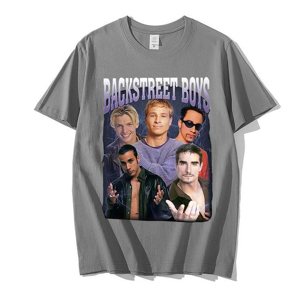 Classic 90s Backstreet Boys Rock Band TShirt Unisex Vintage Punk Tee Shirt Unisexs Hip Hop TShirts Oversized Harajuku Streetwear