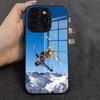 Winter Skifahren Handyhülle Für IPhone 17 Air 16 E Pro Max 15 14 13 Mini 12 Pro 11 Max Plus Schwarze Glasabdeckung