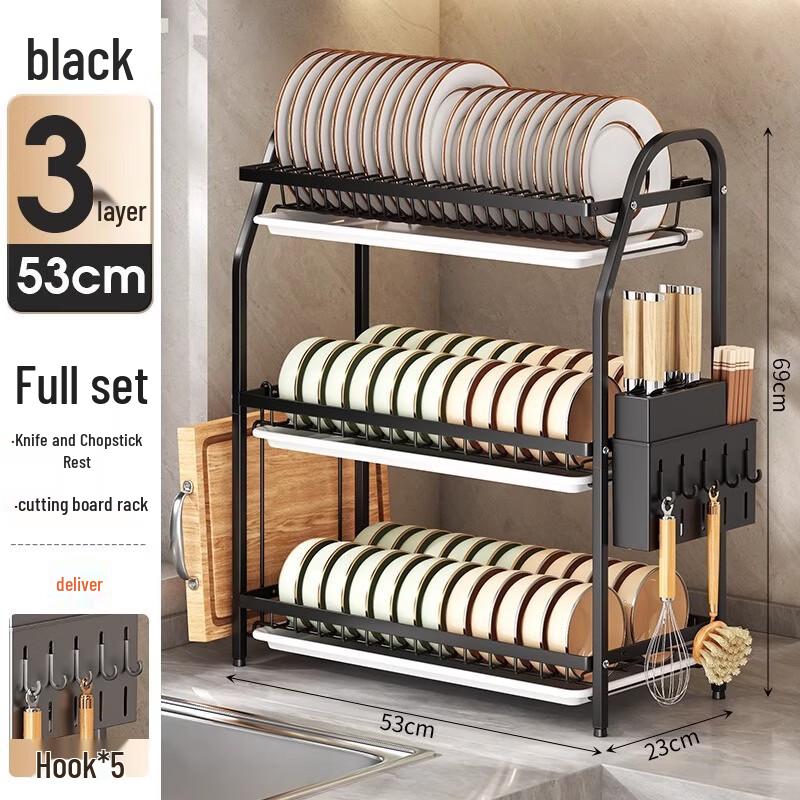 

Zhi Shi Multi-layer Countertop Dish Drying Rack