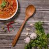 1Pc Wooden Spoons for Cooking, Non-Stick Wooden Cooking Utensils, Heat Resistant Wooden Cooking Utensils for Cooking, Serving and Mixing