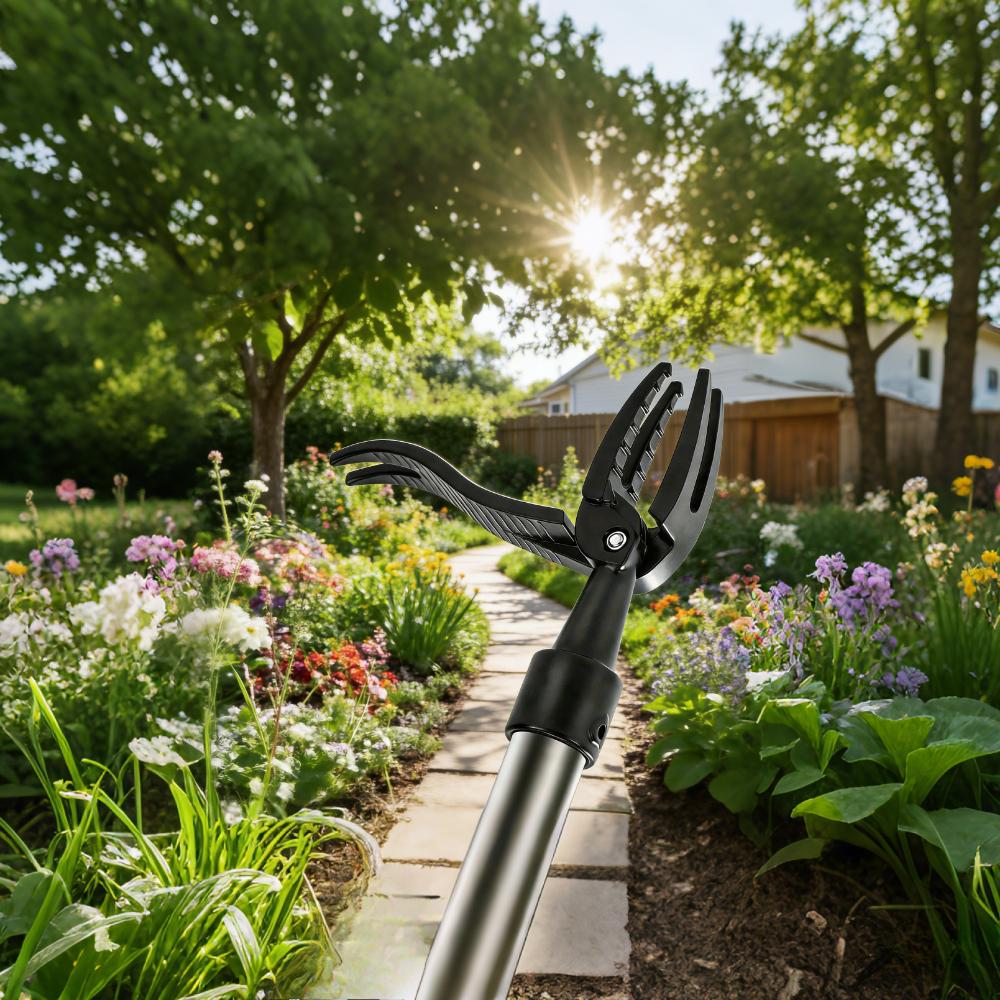 1 pz. Testa per Attrezzo Sarchiatore a 4 Artigli - Estrattore Professionale di Radici per Erbacce Difficili in Giardino, Soluzione Ergonomica per la Manutenzione del Prato