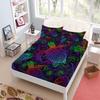 Luminous Tortoise Customized Fitted Sheet Set King Queen Double Full Size Bed Linen Set 25cm Deep