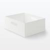 MUJI Recycled Polypropylene File Box Standard W25 x D32 x H12cm White Gray 15930838 1/2 - Approx. /