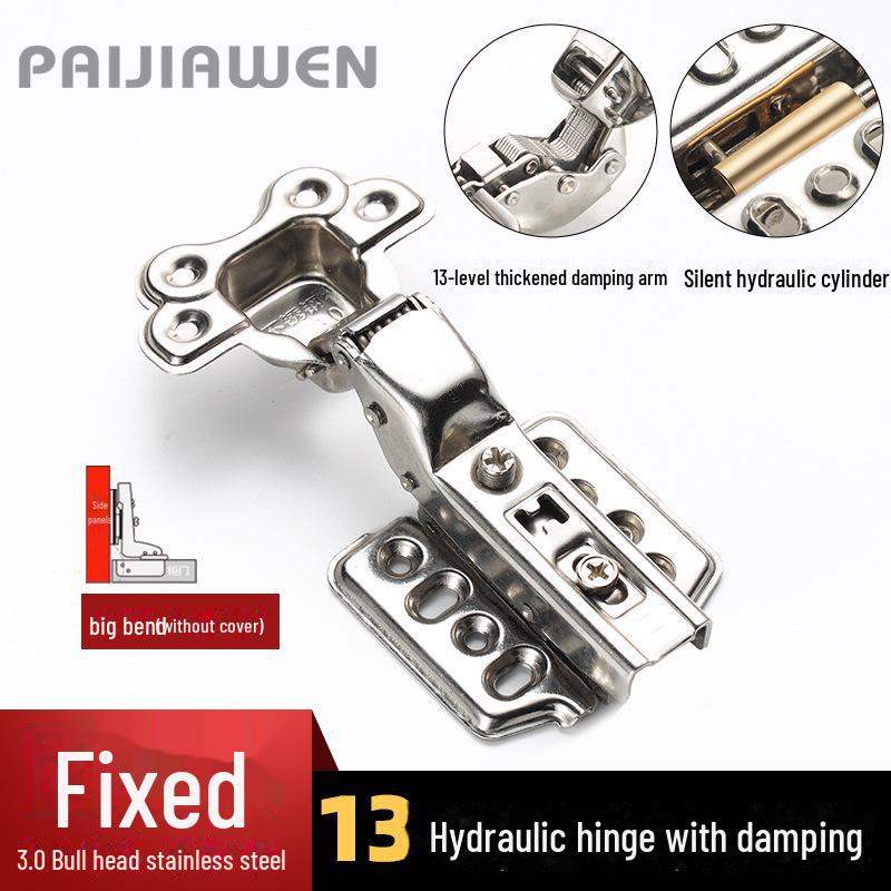 304 Stainless Steel Hydraulic Buffer Wardrobe Cabinet Door Folding Hinge