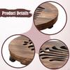 Movable Plantpot Tray Rolling Plant Stand Planter Pot Trolley Wooden Base Easy to Move Houseplants