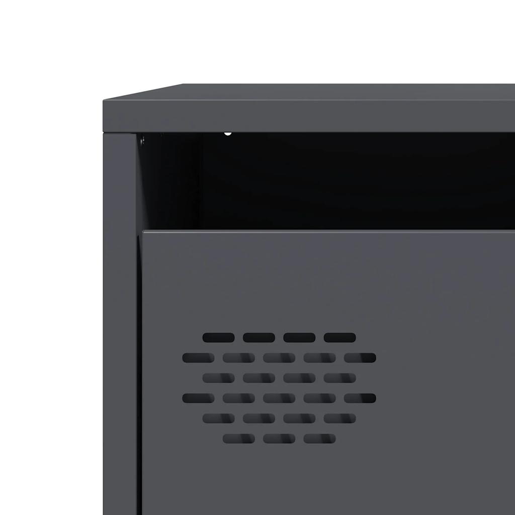 Highboard Anthracite 39x35x103.5 Cm Steel