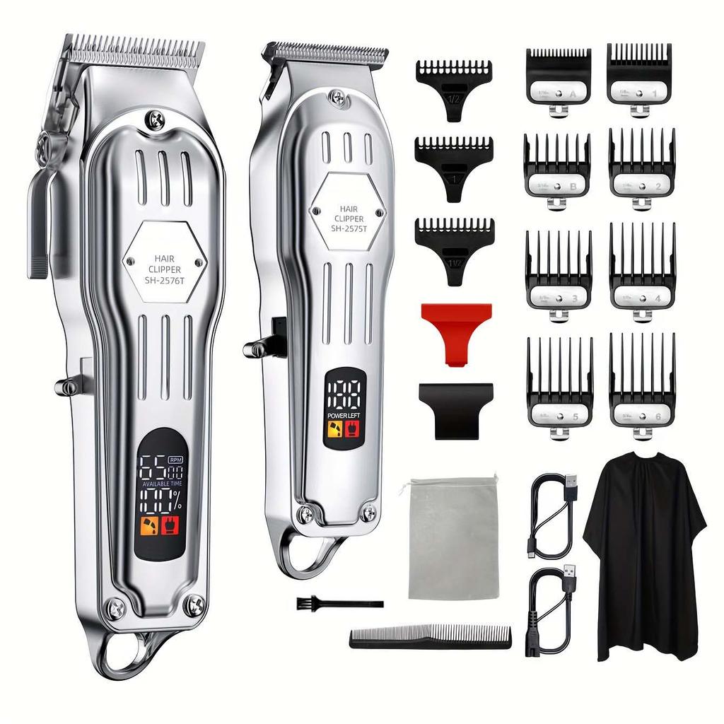 Professional Hair Clippers/Hair Trimmer/Beard Shaver Kit for Men Barber Clipper Hair Cutting Kit Gifts for Men