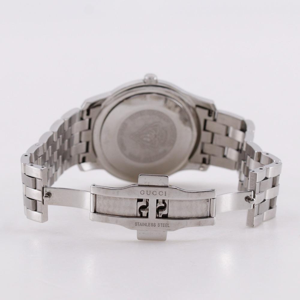 Gucci G Class Watches 5500XL whiteDial Stainless Steel Quartz Analog Display Mens Used