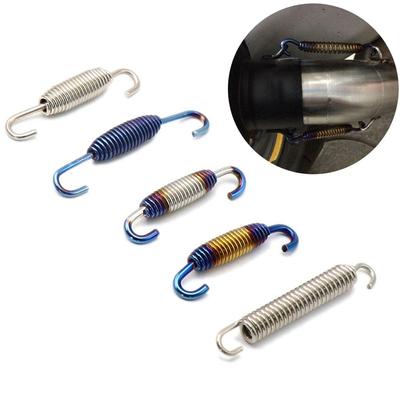Exhaust Pipe Springs Motorcycle Spring Exhaust Pipe Connector Support Frame Double Hooks Titanium Silencers Motorbike Accessory