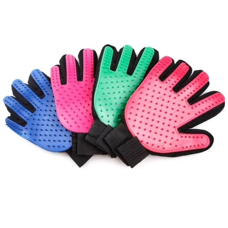 Pet Grooming Glove for Dogs  Cats – Hair Remover  Deshedding Massage Glove
