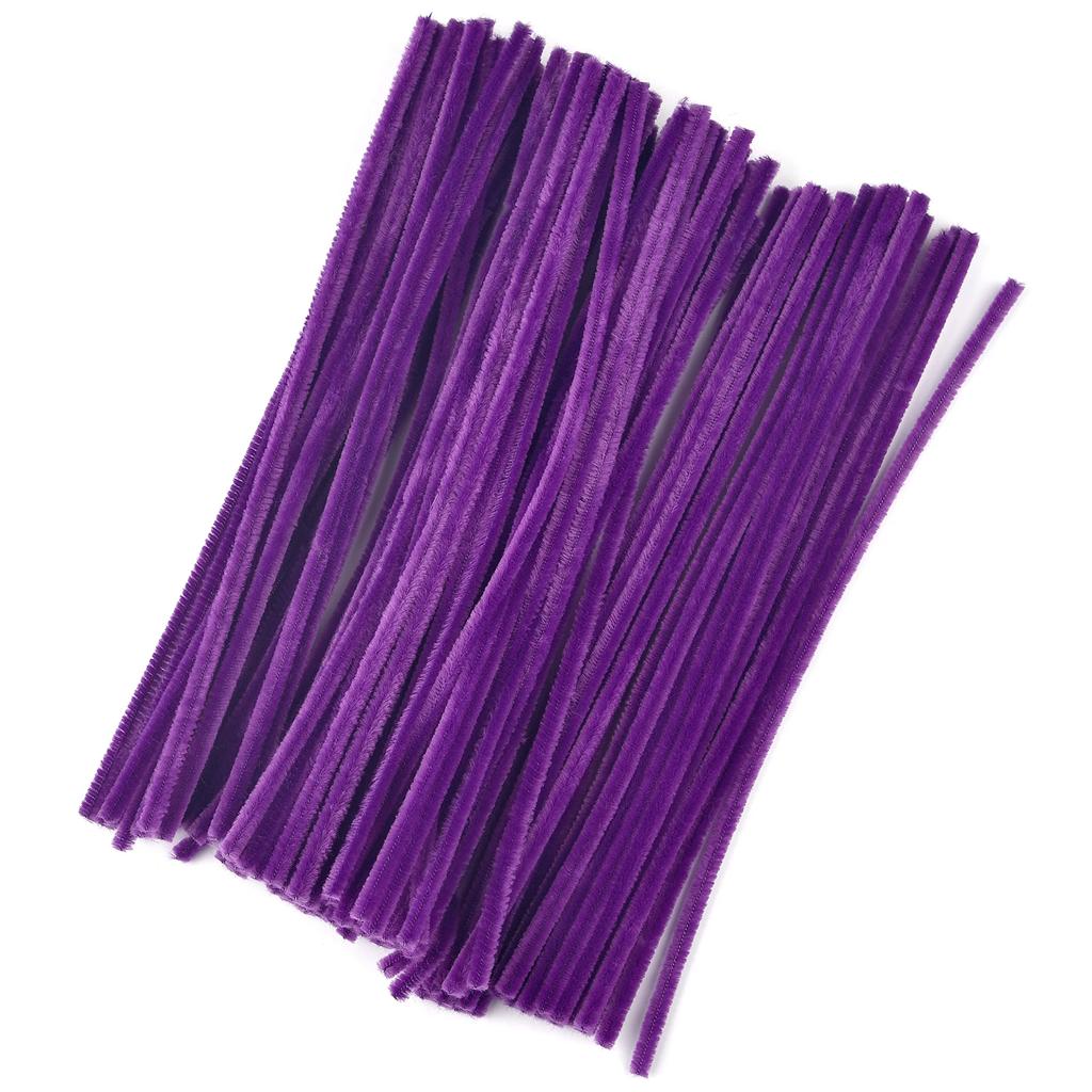 100pcs Chenille Stems Toys DIY Strips Twist Bar Anvil Wire Craft Pipe Creative Hobby Children Plush Stick Chenille Sticks Craft