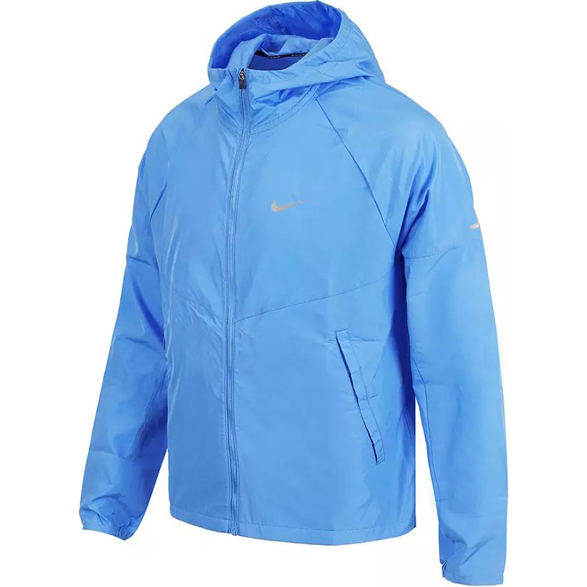 Nike Solid Color Long Sleeve Zip Jacket Men jackets Blue DD4747-412