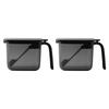 Seasoning Pot Wide Black K775BK of (Set 2)
