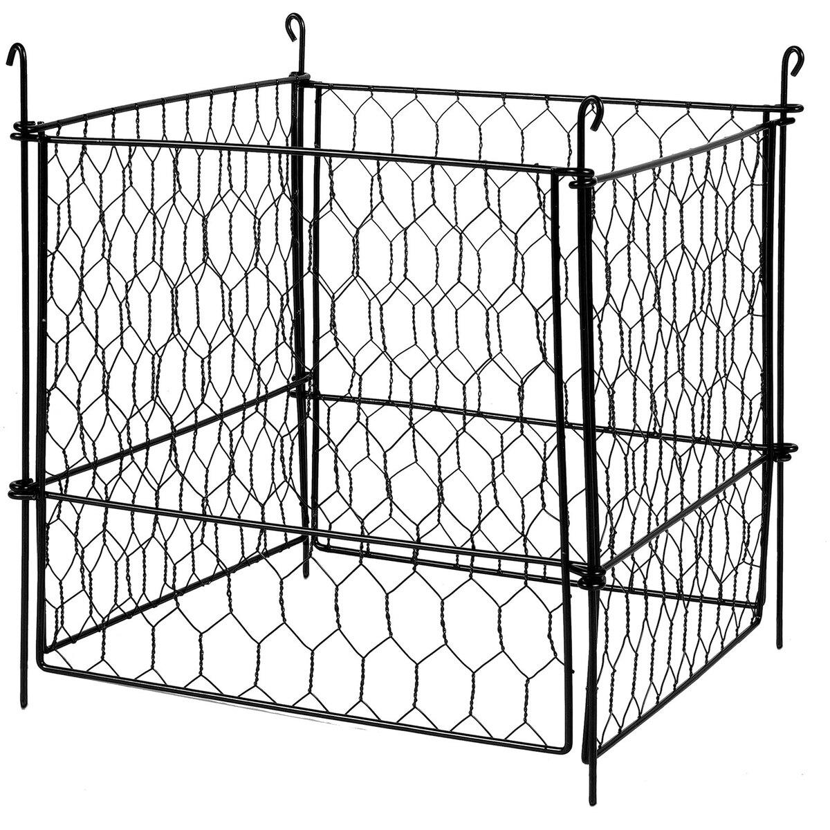 Zestaw 5 osłon na rośliny chroniących przed zwierzętami 34 cm x 34 cm Metalowa klatka na rośliny