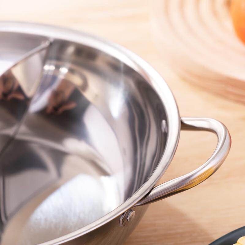 Thickened Stainless Steel Divided Hot Pot Set