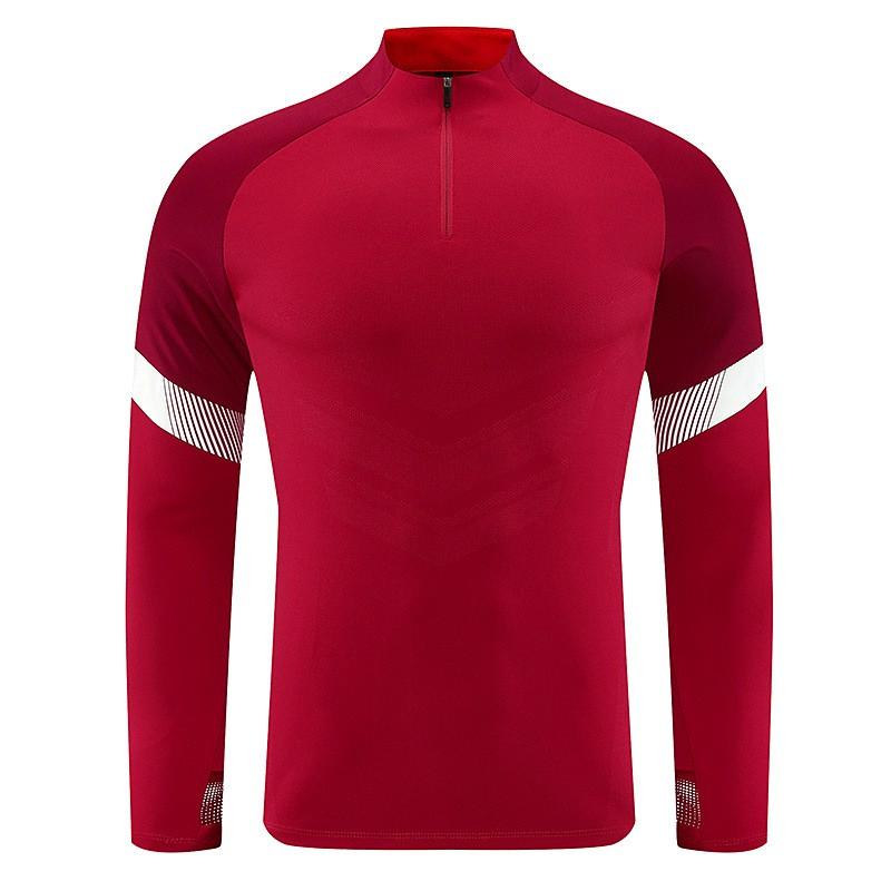 Long Sleeve Half-Zip Soccer Training Set Kids Adults Winter Sportswear Running Fitness Outfit