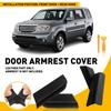 Front Door Panels Armrest Replacement Covers for Fit Honda Pilot 2009-2015 Black