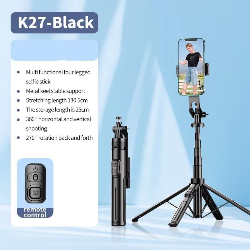 FANGTUOSI new Tripods For Mobile Phone Camera Holder Clip Smartphone Monopod With big light and microphone Stand For Phone