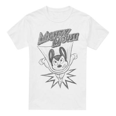 Mighty Mouse Mens Bursting Out T-Shirt