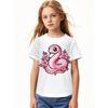 European Sizes Kawaii Pink Snake and Flowers Year of Snake Funny Awesome Graphic Kid T-Shirt | Casual Streetwear Tees Tops for Kids