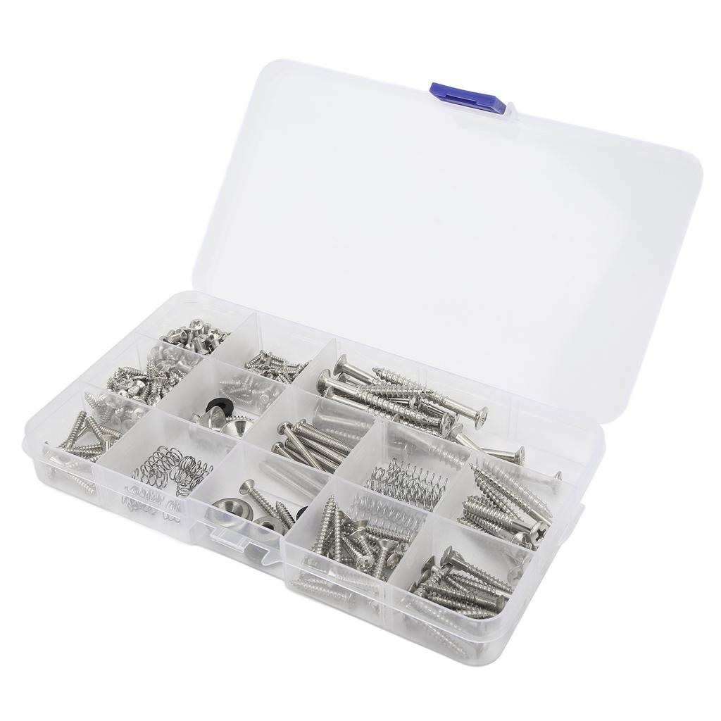 Electric Guitar Screw Kit Metal Screws Spring Strap Snap Assortment Set Repair Fasteners