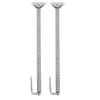 2 Pcs Boat Hatch Support Spring Stainless Steel Adjuster Porthole Door Lid Spring for Yachts Campers 225x15mm