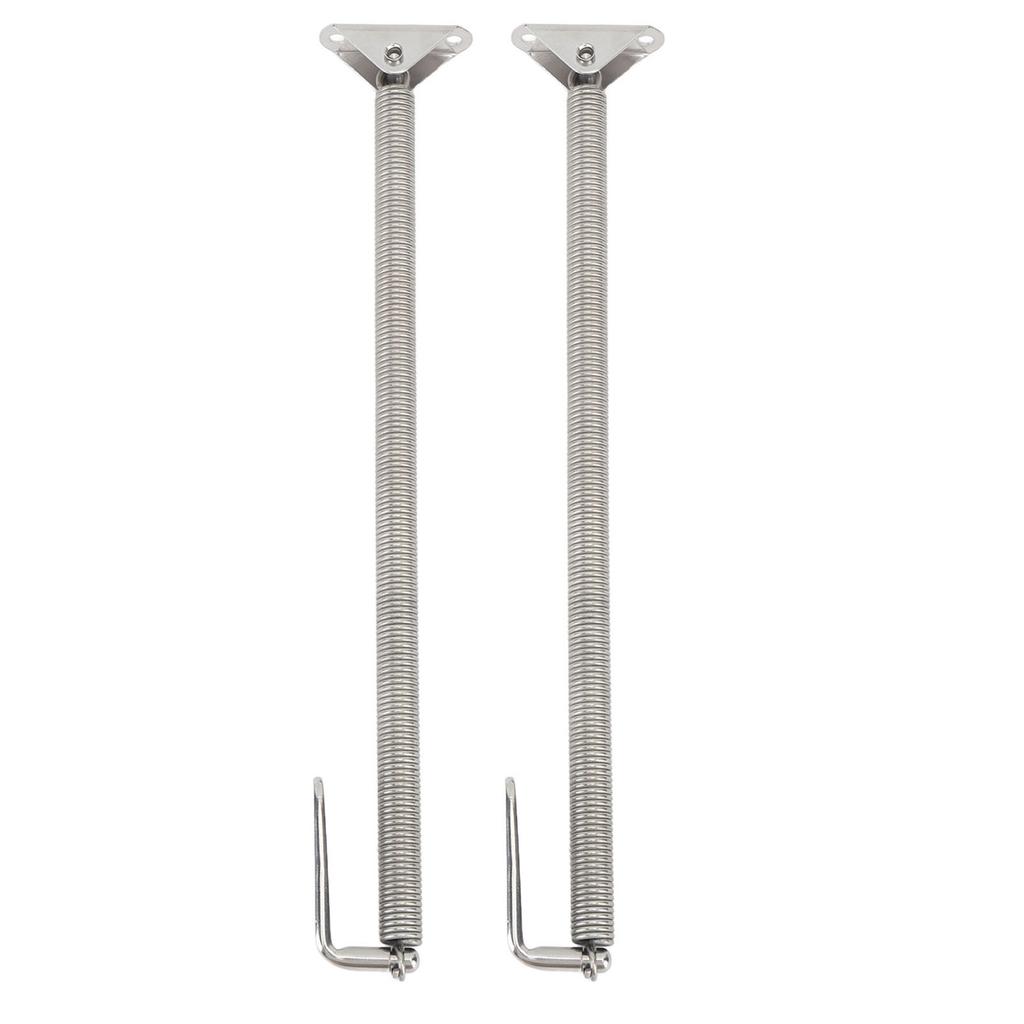 2 Pcs Boat Hatch Support Spring Stainless Steel Adjuster Porthole Door Lid Spring for Yachts Campers 225x15mm