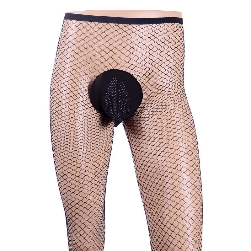 Summer Sexy Fishnet Socks Muse Stockings Men'S Black Stockings Hollow Hollow Holes Large Mesh Small Mesh Fishnet Socks