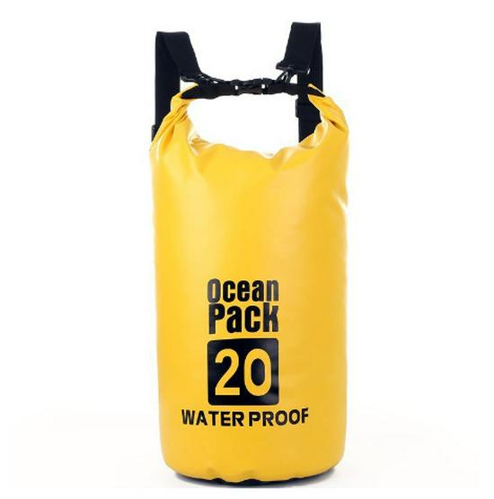 

Водонепроницаемая уличная сумка для каньонинга и снорклинга, одноплечевая/двуплечевая, легкая, из ПВХ-сетки. 20L Double Shoulder жёлтый