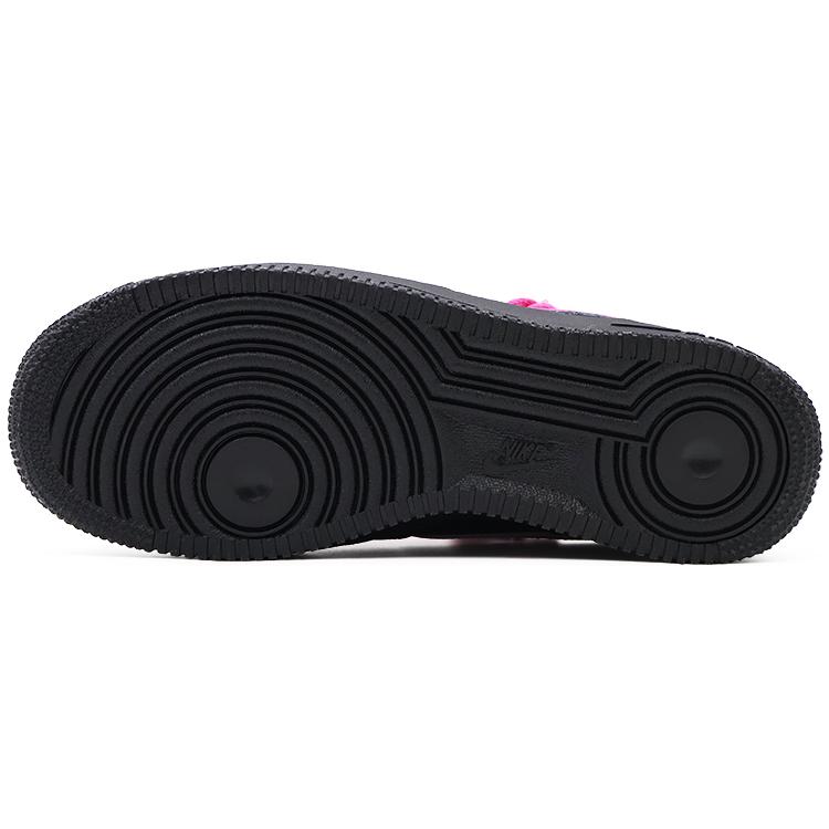 Nike Air Force 1 Abrasion Resistant Low top Skateboard Shoes Unisex Black Rose Red FZ0627-010(Team91- )