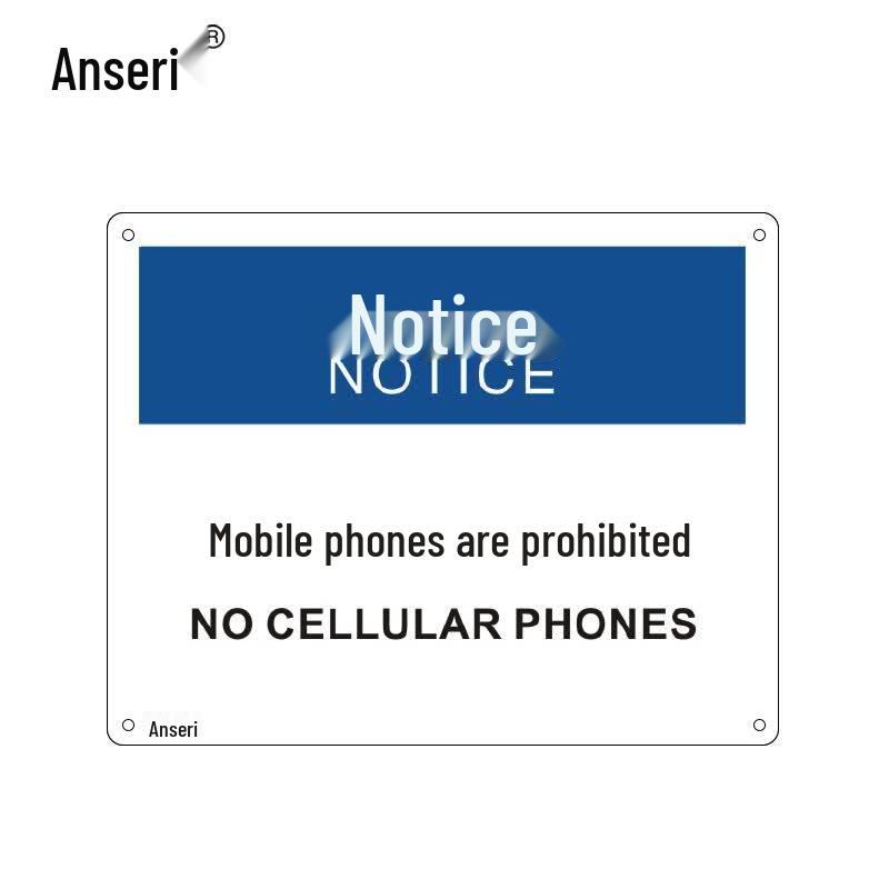 Anshairui No Mobile Phones Safety Sign