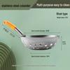 Stainless Steel Large Hole Strainer Ladle for Liangfen, Sweet Potato Starch, Dumpling Soup, and Noodles.