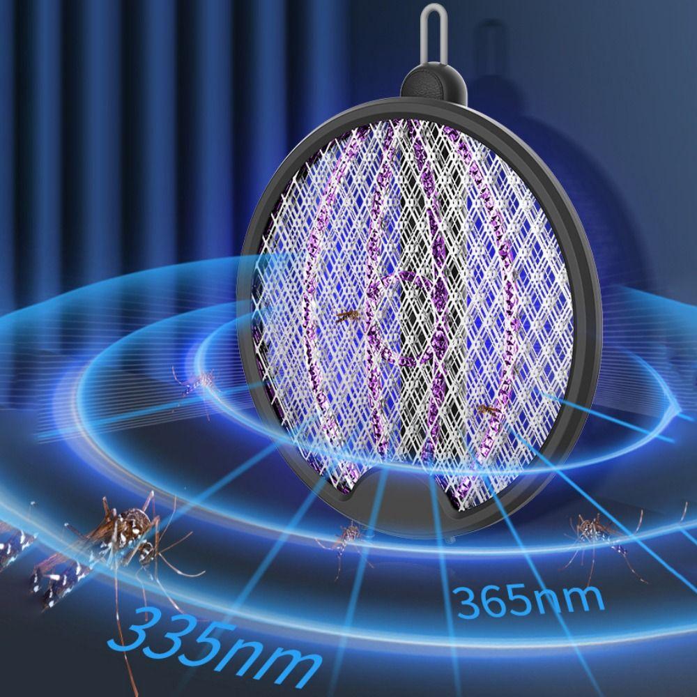 Handheld Electric Mosquito Racket USB Rechargeable Electric Mosquito Killer  for Indoor