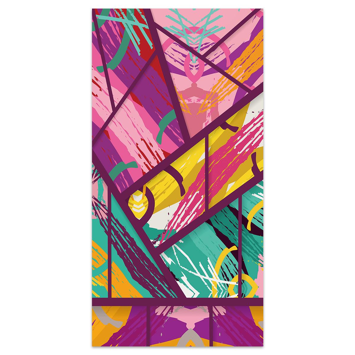 

Double-sided velvet quick-drying yoga sports towel microfiber printed bath towel water-absorbing portable beach towel fitness 80 * 160 [OPP independent bag]