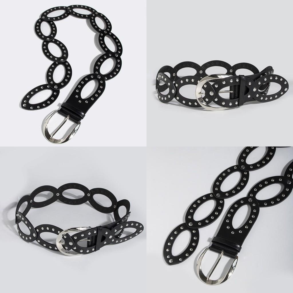 Vintage Art Style Wide Waist Belt With Irregular Design For Casual Wear