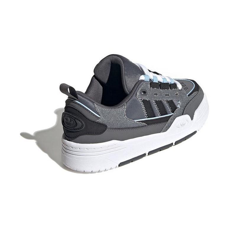 Adidas Originals Adi2000 Comfortable Durable Low-Top Skate Shoes Kids Sneakers Gray Black IG7495