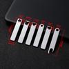 2pcs Stainless Steel Blank Bar Charm Pendant, Engravable Rectangle Tags with Cutout for DIY Necklace Bracelet Jewelry Making